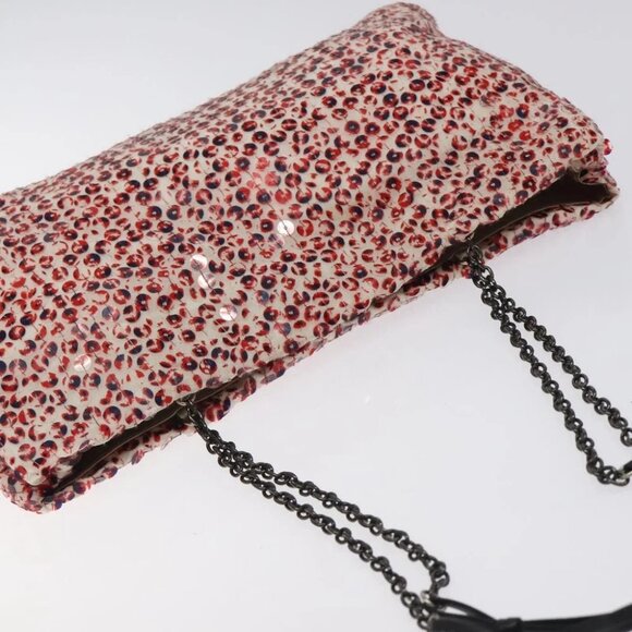 PRADA Shoulder Bag Sequin Red Auth 127445V - Picture 9 of 15